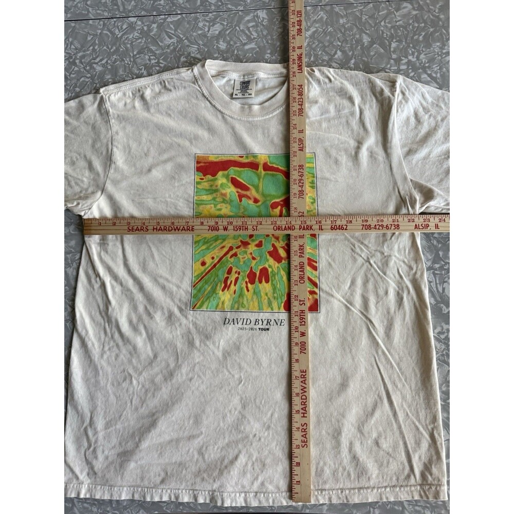 Comfort Colors David Byrne Who Is The Sky? Tour Heavyweight Tee White - XL - Picture 4 of 7